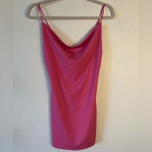 Hot pink tight dress